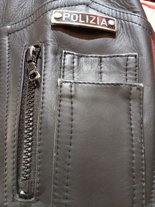 Giacca di pelle polizia di stato