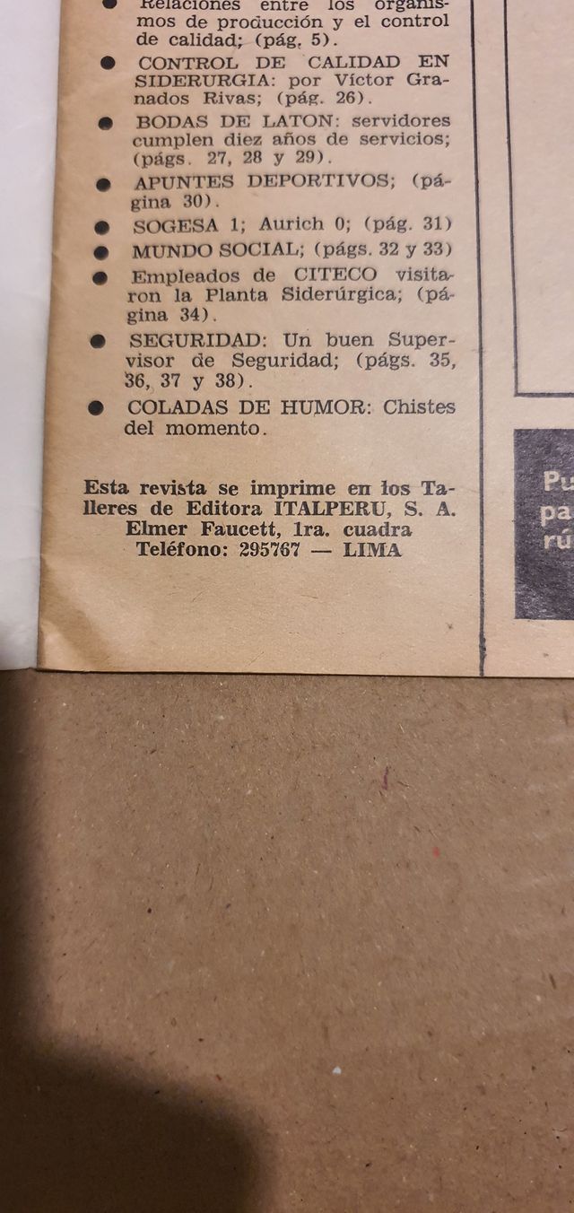 ACERO ES PROGRESO - N°77/1970