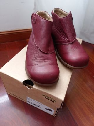 Botines Martin Natur burdeos