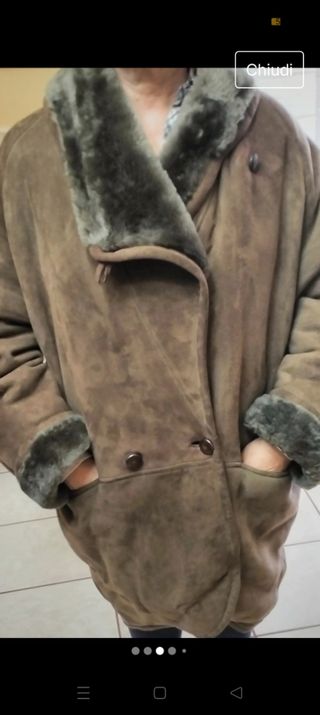 Shearling donna vintage anni 80.