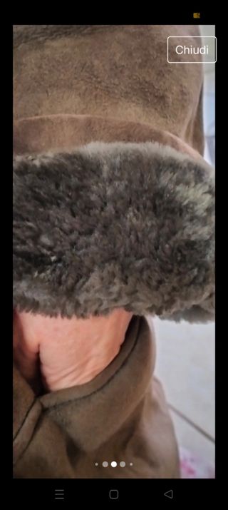 Shearling donna vintage anni 80.
