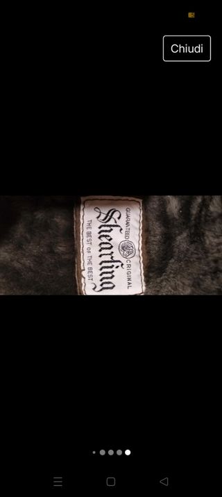 Shearling donna vintage anni 80.