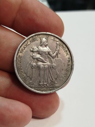 Oceanía de francesa moneda 