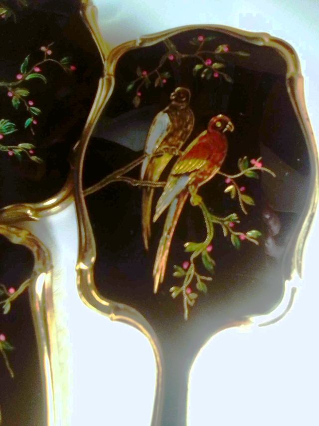 Antiguo juego de tocador oriental