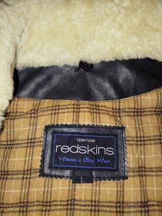 Cazadora de cuero Redskins