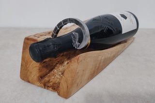 Portabottiglie in Legno lavorato a mano