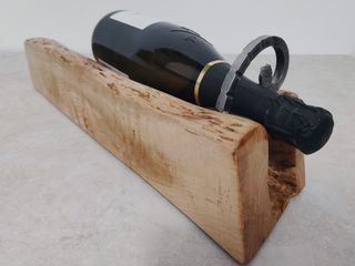 Portabottiglie in Legno lavorato a mano