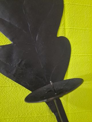 PORTAVELAS DE PARED - 2 UNIDADES - METAL.