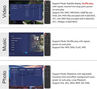Reproductor Multimedia 4K 30hz HDMI Reproductor