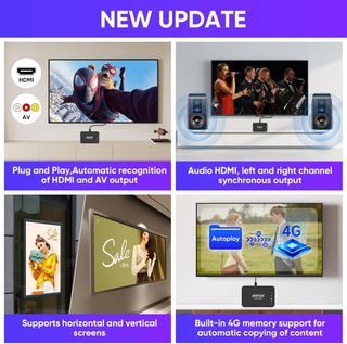 Reproductor Multimedia 4K 30hz HDMI Reproductor