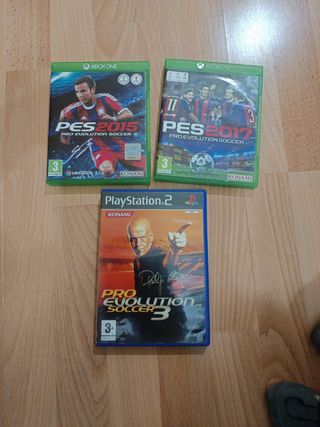 Pack juegos PES Pro Evolution Soccer