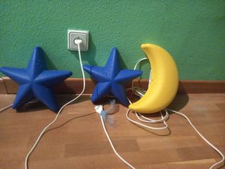 3 lámparas de pared infantil