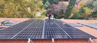 Limpieza placas solares