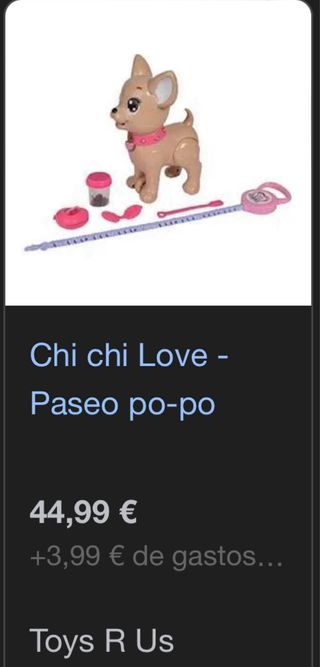 Chi chi love perro juguete