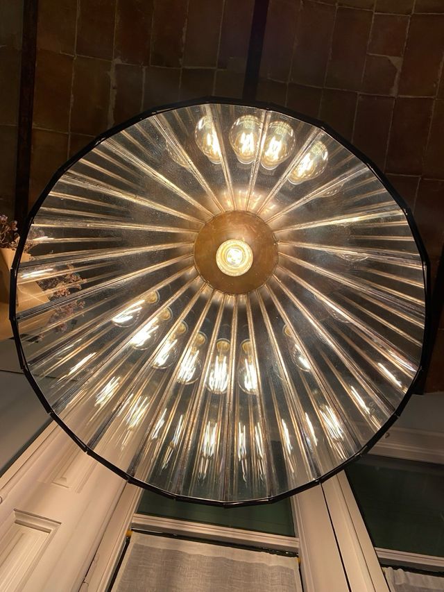 Lámparas colgantes de vidrio estilo Vintage