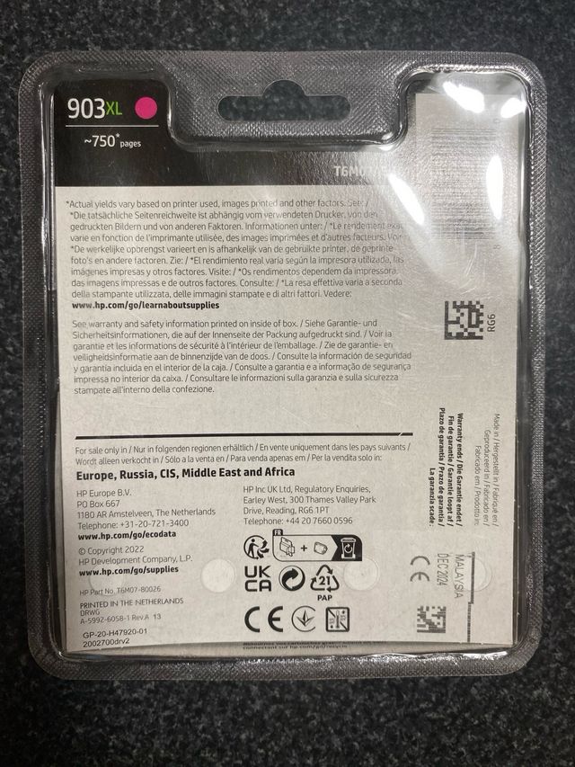 Cartucho de tinta - HP 903XL, Magenta