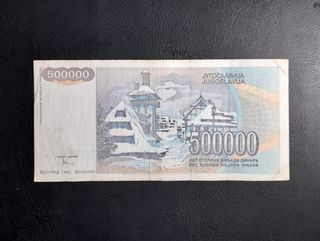 Billete 500 mil dinaras Yugoslavia