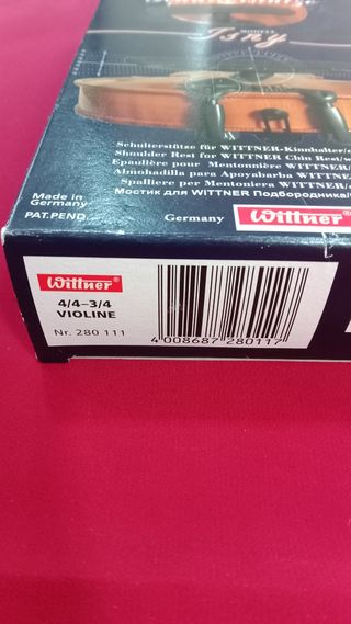 ALMOHADILLA VIOLÍN WITTNER ISNY 280211