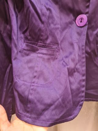 Blazer americana satinada raso nueva