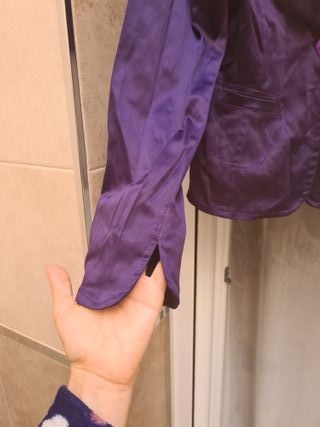 Blazer americana satinada raso nueva