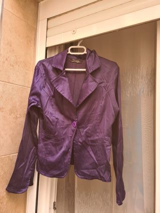 Blazer americana satinada raso nueva