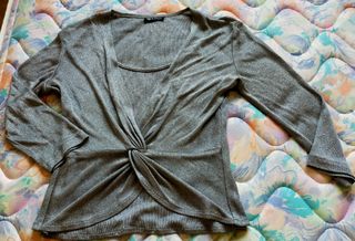 Blusa fiesta plateada