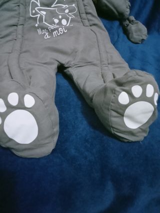 Mono buzo NUEVO invierno de Marca. 12meses+REGALO