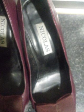 Zapatos tacon burdeos boda