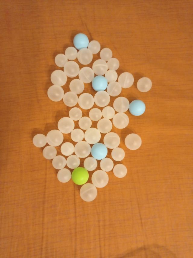 Palline in plastica.