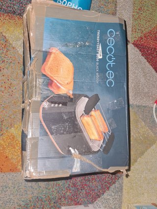 Tostadora 9000 BLACK WOODY 1100W