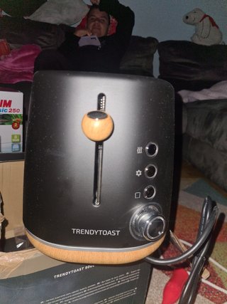 Tostadora 9000 BLACK WOODY 1100W
