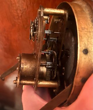 Reloj de chimenea de marmol negro con reloj