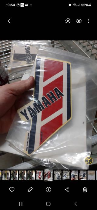 Adesivi srrbatoio yamaha vintage