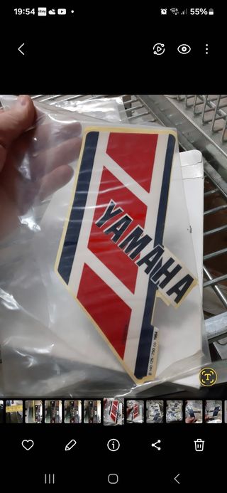 Adesivi srrbatoio yamaha vintage