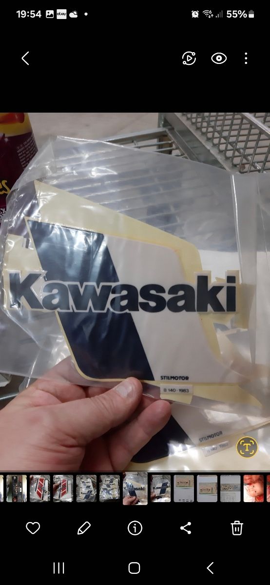 Adesivi serbatoio kawasaki vintage