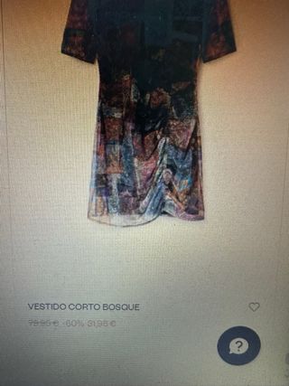 VESTIDO DESIGUAL CON ETIQUETA