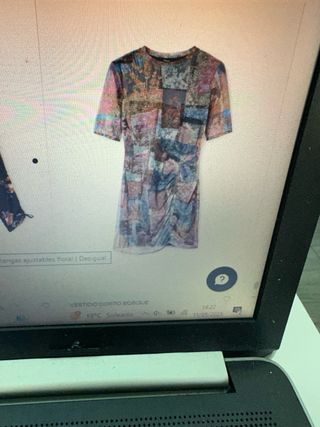 VESTIDO DESIGUAL CON ETIQUETA