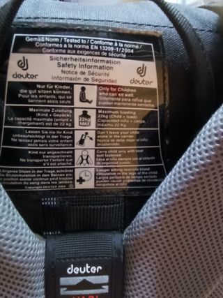 Mochila portabebés Deuter