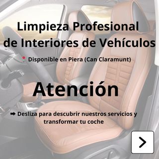 Limpieza Premium de Interiores de Vehículos 🚗✨