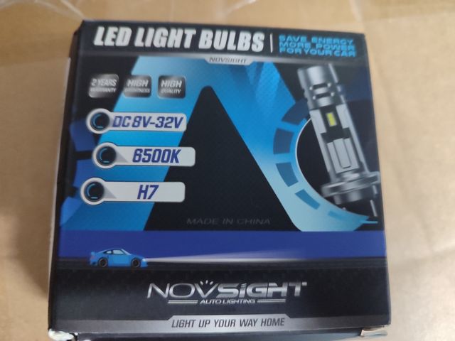Bombilla coche moto H7 Led 6500k nueva