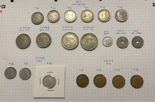 Colección 39 monedas Franco