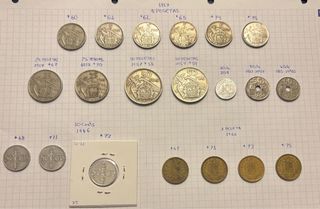 Colección 39 monedas Franco