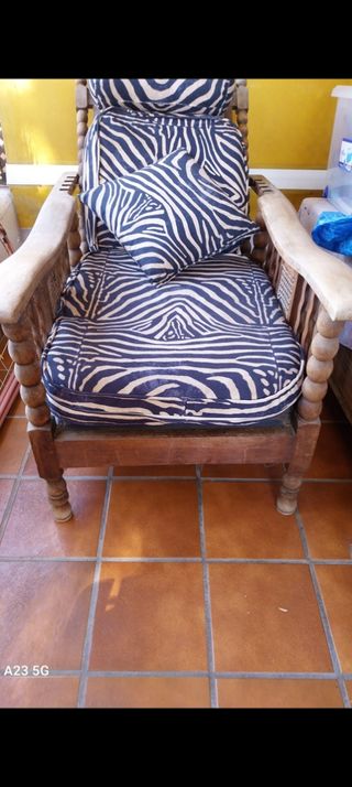 Tumbona de madera de teka