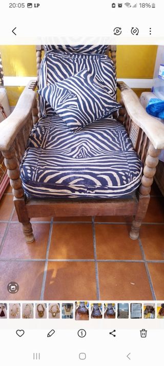 Tumbona de madera de teka