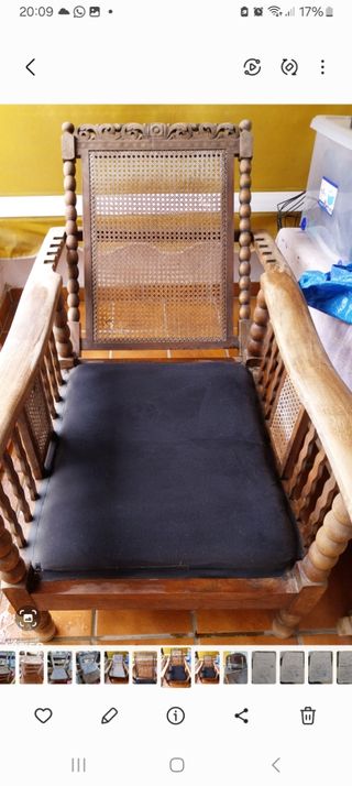 Tumbona de madera de teka