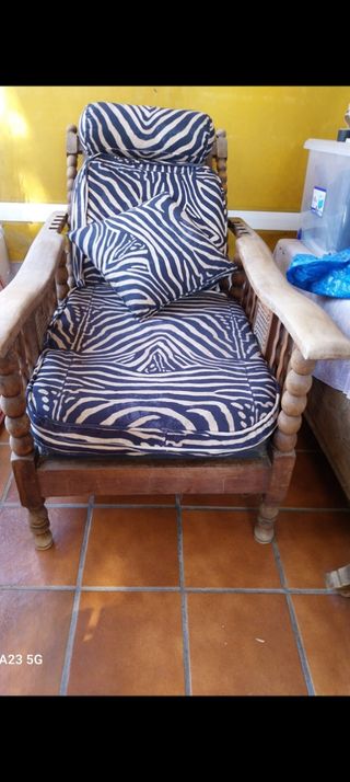 Tumbona de madera de teka