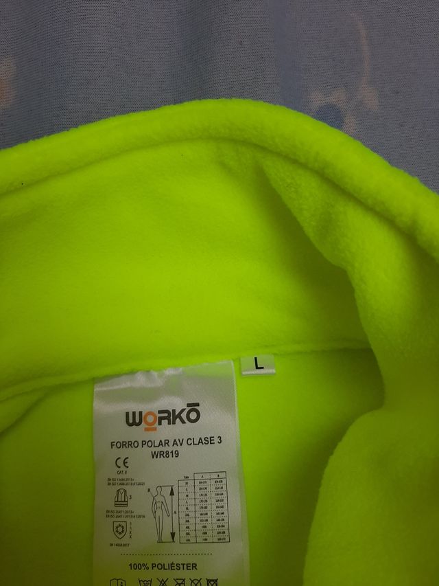 Forro polar trabajo alta visibilidad T-M