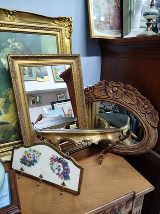  Espejo rectangular antiguo