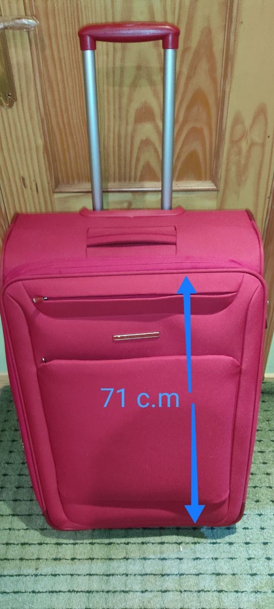 Maleta grande Roncato con ruedas.