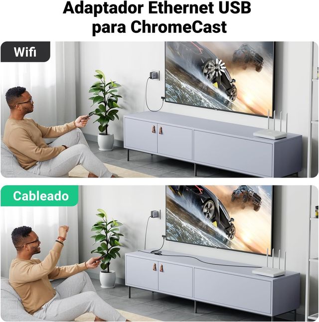 UGREEN Adaptador Micro USB a Ethernet RJ45